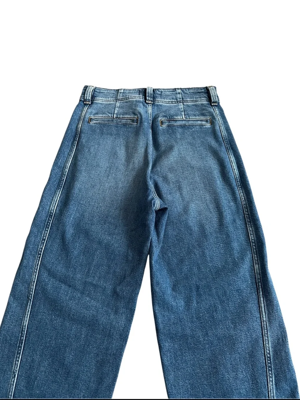 Madewell High Waist Tapered Denim 26 Vintage Wash Side Panel Jeans NWT - Picture 5 of 13